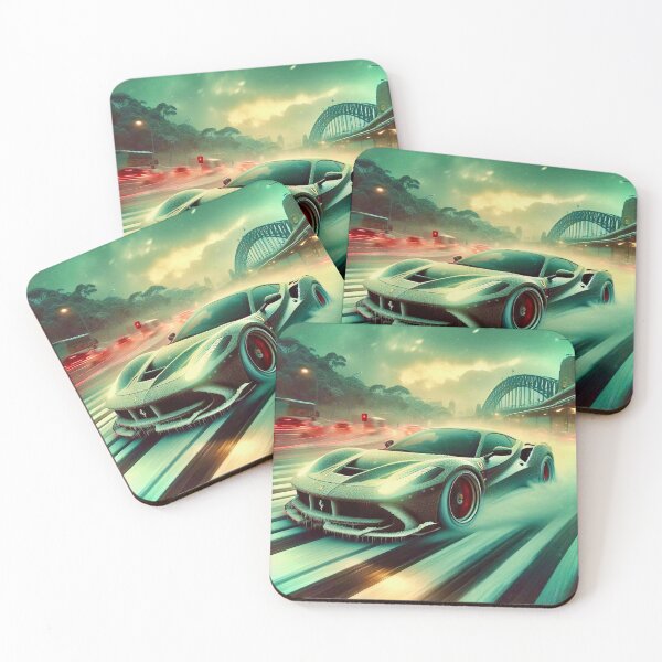 Item preview, Arctic Drift King - Neon Snow Race Art" designed and sold by Ghost Archer Illusions.