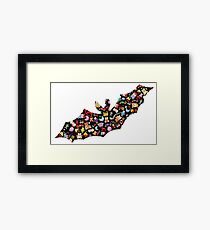 Bat from many little toys Framed Print