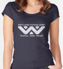 W-Y Corp - Vintage White Women's Fitted Scoop T-Shirt