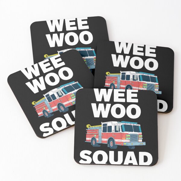Item preview, Wee Woo Squad Funny Firefighter Fire Truck Fireman designed and sold by Nekusa.