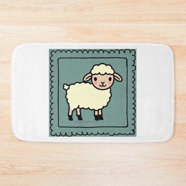 Item preview, Soft Cute Sheep – Peaceful Nursery Design for Kids designed and sold by asliberry.