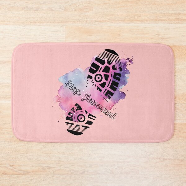 Item preview, Step Forward – Watercolor Footprint Motivational Design designed and sold by NovaDropDesigns .