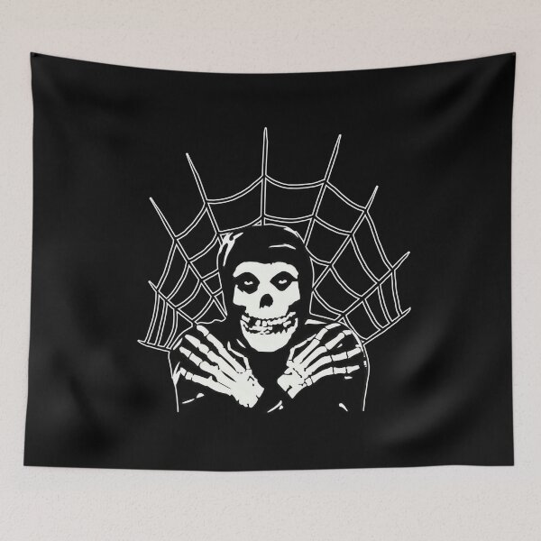Item preview, crimson spider web halloween skuls  designed and sold by Blck-Acid-Devil.