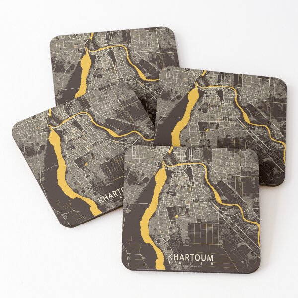 Item preview, Khartoum City Map of Sudan - Pastel designed and sold by deMAP.