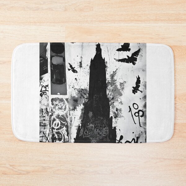 Item preview, Print0017 - GRIME DROPS - Tag it Your Way - Graffiti Tagger Blank - urban noir grunge backdrop, grayscale-style templates for Street Artists, Taggers, Bomberz • GRAFFITI BLANKS • Tag-Ready | Art-Ready designed and sold by NoveltyVariety.
