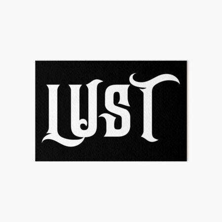 Item preview, Lust - Typography designed and sold by DesigOnex.