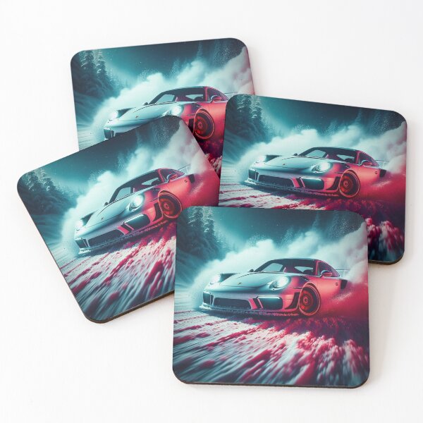 Item preview, Arctic Drift King - Neon Snow Race Art designed and sold by Ghost Archer Illusions.