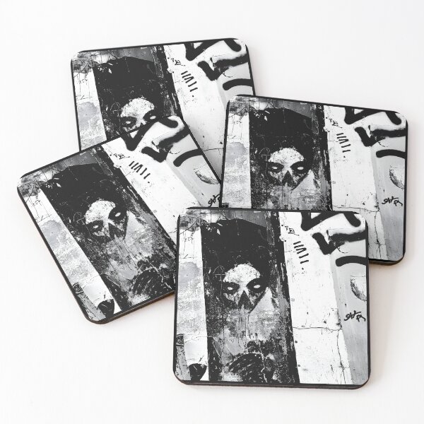 Item preview, Print0018 - GRIME DROPS - Tag it Your Way - Graffiti Tagger Blank - urban noir grunge backdrop, grayscale-style templates for Street Artists, Taggers, Bomberz • GRAFFITI BLANKS • Tag-Ready | Art-Ready designed and sold by NoveltyVariety.