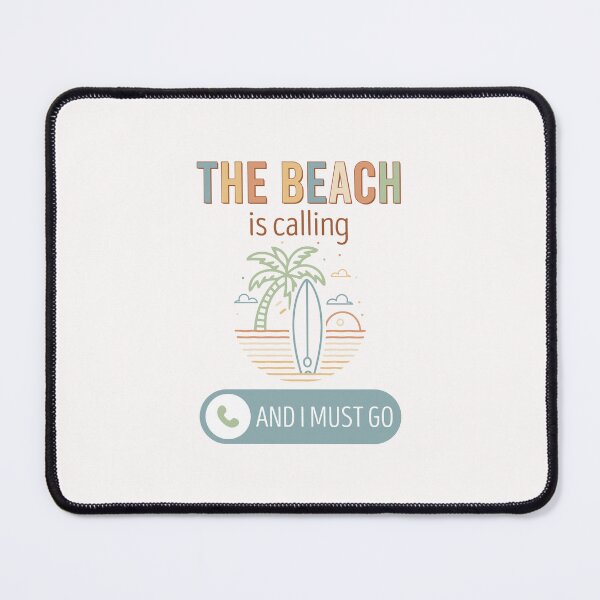 Item preview, The Beach Is Calling And I Must Go Retro Surf Escape designed and sold by mahsanart.
