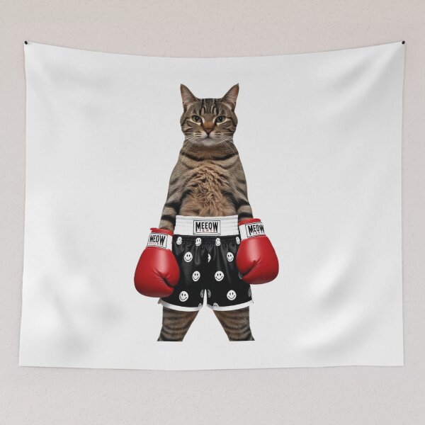 Item preview, Boxing Cat T-Shirt – Funny Cool Fighter Kitty for Cat Lovers designed and sold by BeYourself1993.