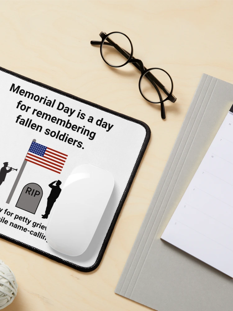 Thumbnail 3 of 5, Mouse Pad, Memorial Day  designed and sold by Rachel the Artist .