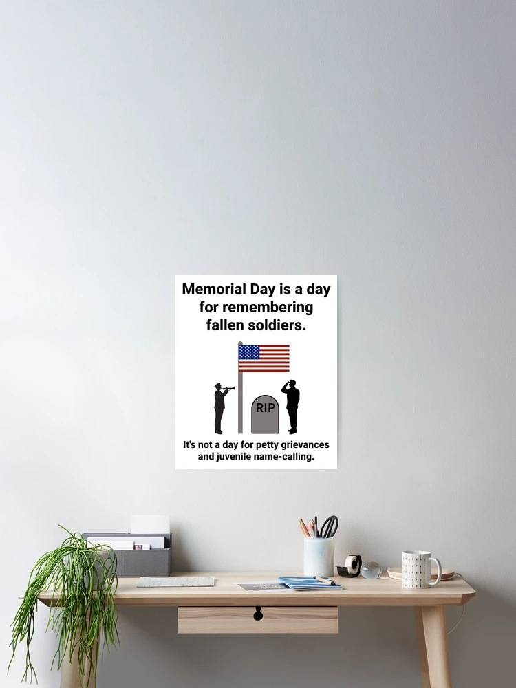 Aperçu 2 sur 3. Poster avec l'œuvre Memorial Day créée et vendue par Rachel the Artist .