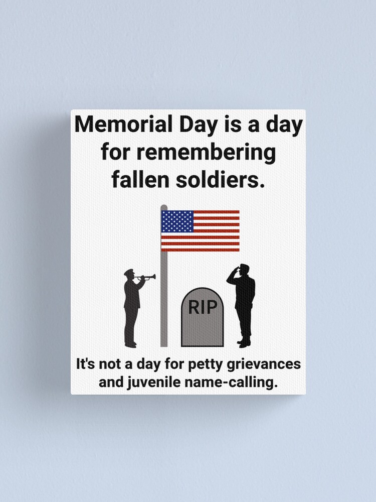 Thumbnail 1 of 3, Canvas Print, Memorial Day designed and sold by RACHELDF.