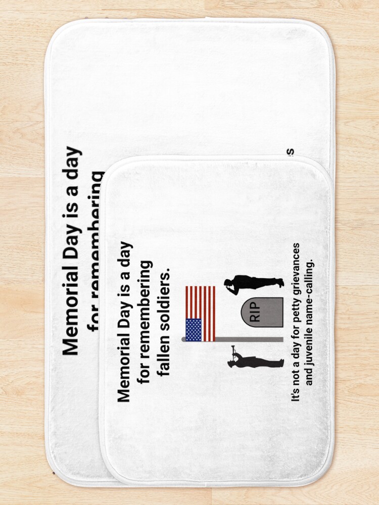 Thumbnail 5 of 6, Bath Mat, Memorial Day designed and sold by RACHELDF.