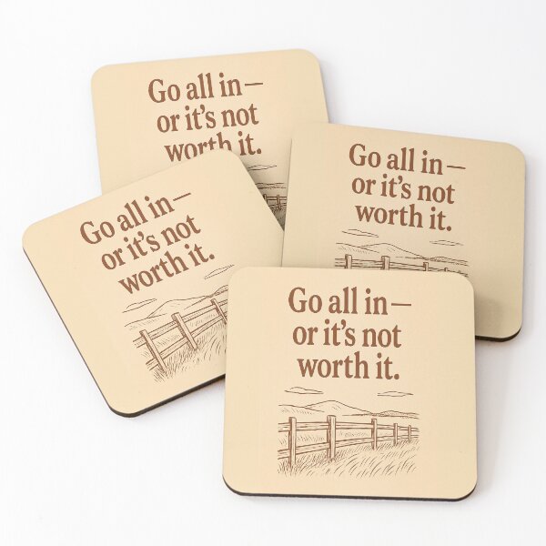 Item preview, GO ALL IN — OR IT’S NOT WORTH IT  (Field Sketch Series) designed and sold by NO PLAN B 'Club.