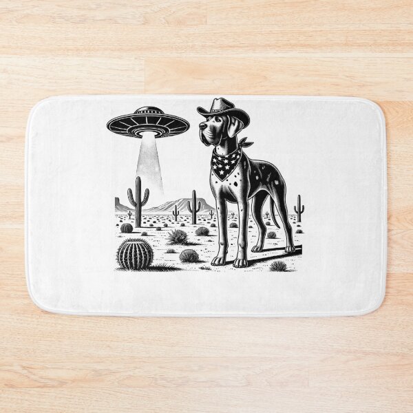 Item preview, Vintage Retro Great Dane UFO Western Country Wild West Dog Mom Dad designed and sold by Kimberley King Art  King Art.