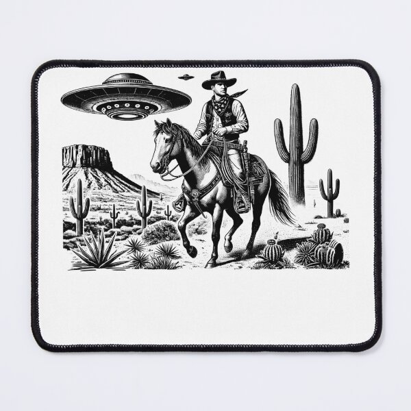 Item preview, Vintage Retro 90s Horse Western Country UFO Western Wild West designed and sold by Kimberley King Art King Art.
