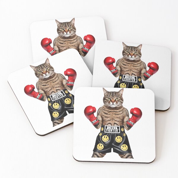 Item preview, Fighting Cat T-Shirt – Cute & Tough Kitty Boxer Design designed and sold by BeYourself1993.
