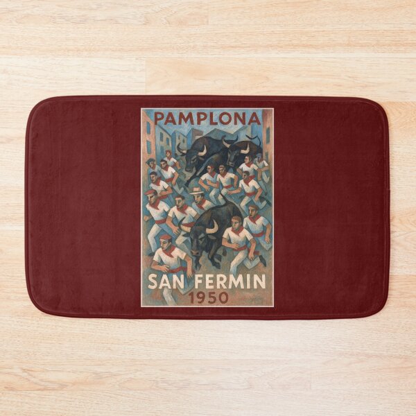 Item preview, 1950 Pamplona San Fermin Festival Poster designed and sold by retrographics.