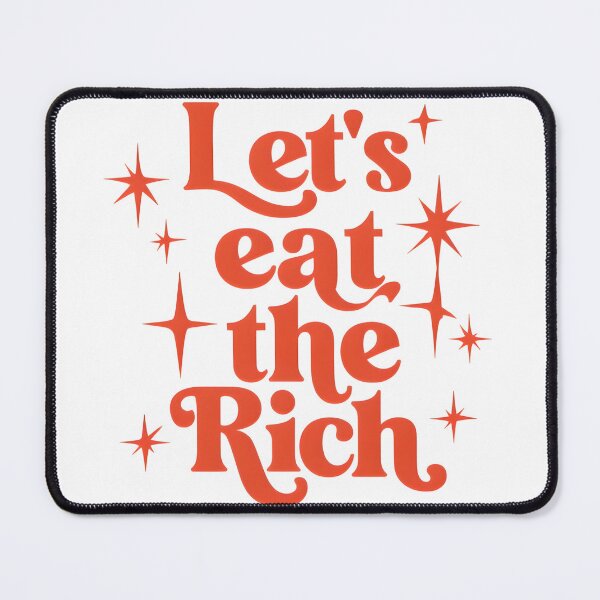 Item preview, Let's Eat The Rich Mid century style Groovy Typography designed and sold by Elizabeths Epothecary.