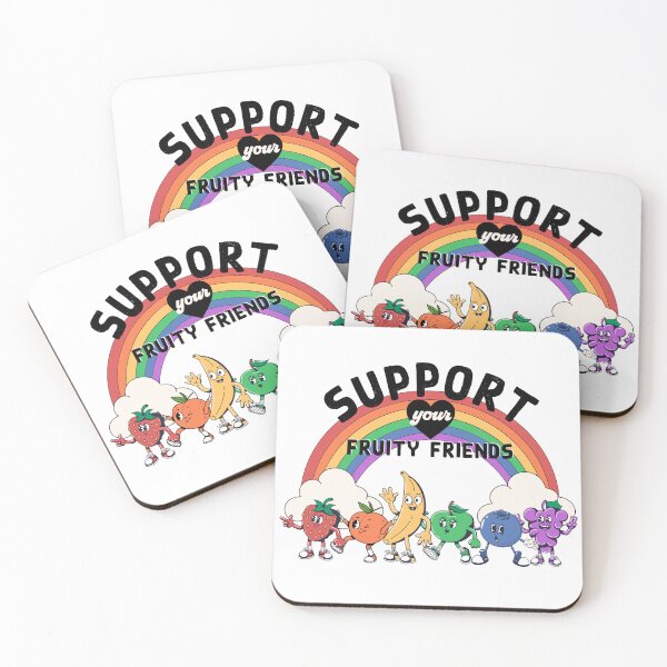 Item preview, Support Your Fruity Friends - LGBTQ Pride Month - LGBTQ Ally designed and sold by RubyRidgeStudio.
