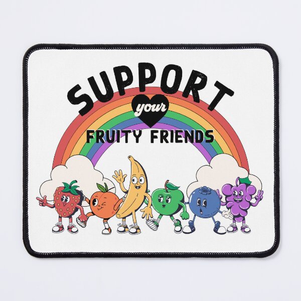 Item preview, Support Your Fruity Friends - LGBTQ Pride Month - LGBTQ Ally designed and sold by RubyRidgeStudio.