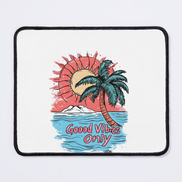Item preview, Good Vibes Only Retro Summer Typography Shirt designed and sold by Ragil-Studio.