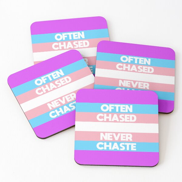 Item preview, Often chased. Never chaste. designed and sold by SubtlyPunk.