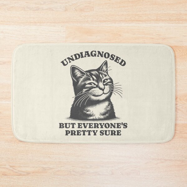 Item preview, Undiagnosed But Everyone’s Pretty Sure Playful Amusing Cat designed and sold by KLArtzStore.