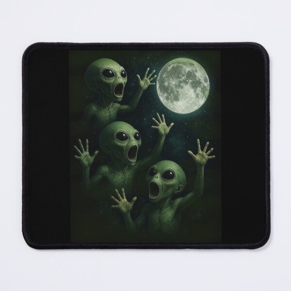 Item preview, Three Alien Moon | 3 Aliens Funny Weird Cursed Meme Design designed and sold by love3617.