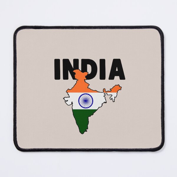 Item preview, India – National Flag Inside Country Map Design designed and sold by Myra365Art.