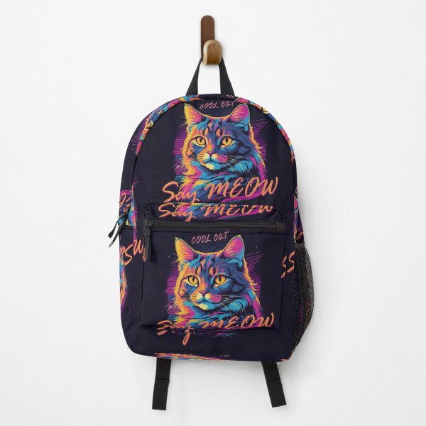 Item preview, "Say Meow" Cool cat colorful neon light designed and sold by Nooraofficial.