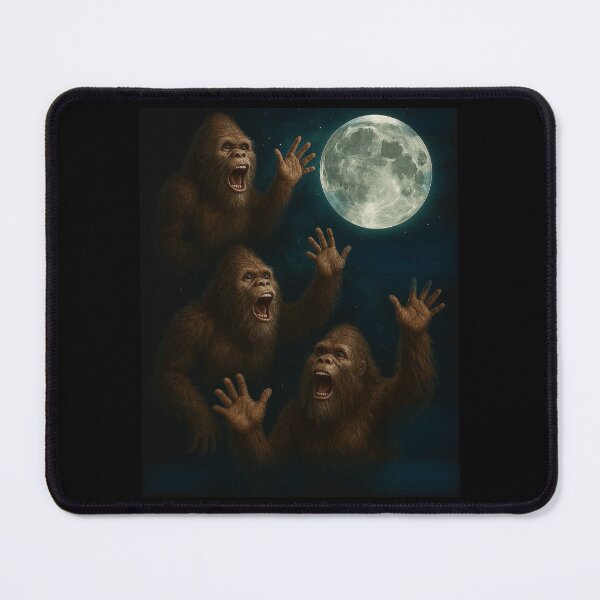 Item preview, Three Bigfoot Moon | 3 Bigfoots Funny Weird Cursed Meme Design designed and sold by love3617.