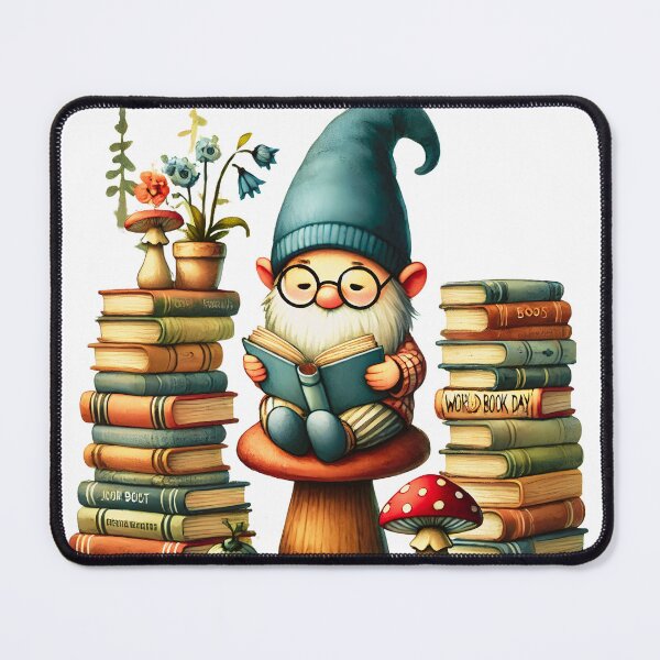 Item preview, Adorable Gnome Reading a Book Cute Book Day designed and sold by PurelyInspired.