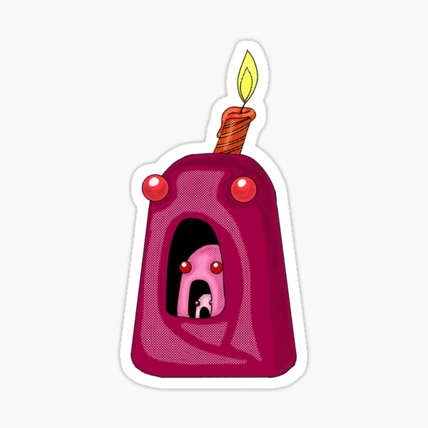 Vista previa del artículo con la obra «Cadena Caníbal de Gomitas Magenta: Arte de Dulces Adorable y Surrealista», diseñado y vendido por TheWitchCoven.