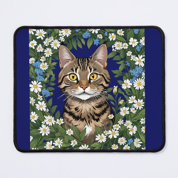 Item preview, Tabby Cat And Massachusetts Mayflowers 3 designed and sold by taiche.