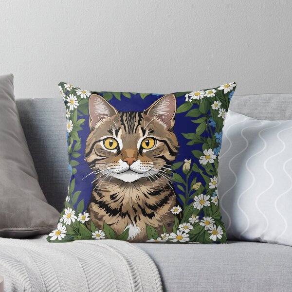 Item preview, Tabby Cat And Massachusetts Mayflowers 3 designed and sold by taiche.