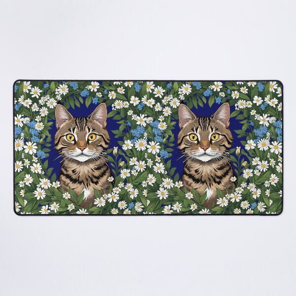 Item preview, Tabby Cat And Massachusetts Mayflowers 3 designed and sold by taiche.