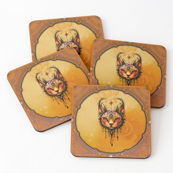 Item preview, Ornamental elegance: A portrait of a cat.  designed and sold by nicky2342.