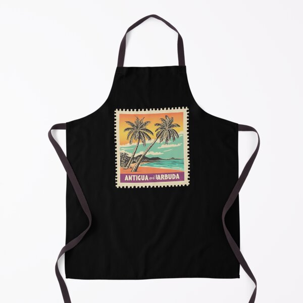 Item preview, Antigua and Barbuda Retro Beach Stamp designed and sold by tiigerdad.