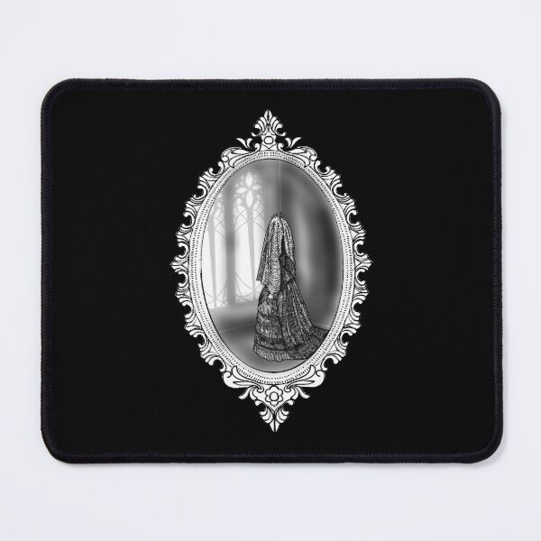 Item preview, Victorian Veiled Woman in Chapel – Gothic Portrait Art designed and sold by TheWitchCoven.