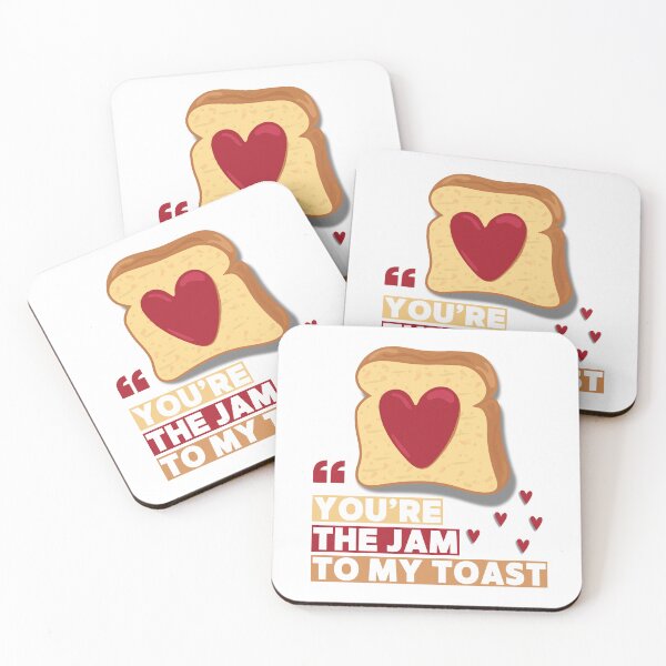 Item preview, You’re the Jam to My Toast – Cute Food Pun designed and sold by LeoraAtelier.
