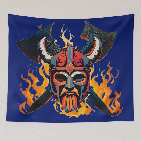 Item preview, Viking on crossed axes. designed and sold by tatty58.