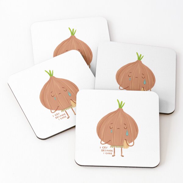 Item preview, I Cry Because I Care – Emotional Onion Pun Illustration designed and sold by Vuckovicdraws.