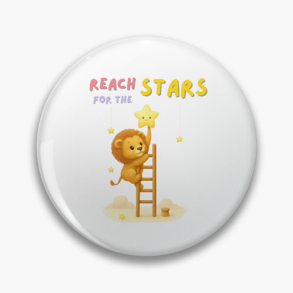 Item preview, Cute Lion reaching for the star, animal lover, cute animal, adorable animal, cute pet, baby animal, reach for the star designed and sold by SunAndJune.