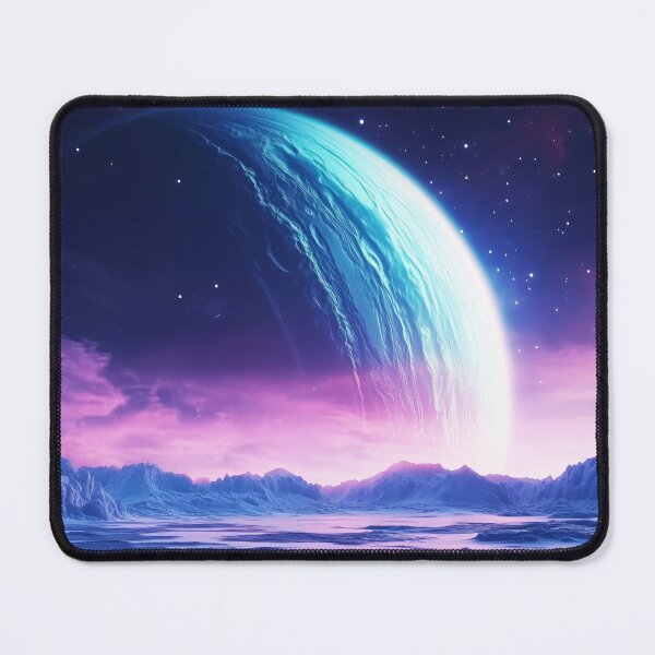 Item preview, Galaxy's Edge: Pink Nebula Over a Crystalline World designed and sold by lematworks.