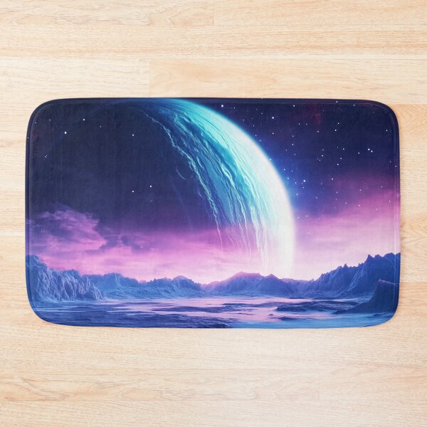 Item preview, Galaxy's Edge: Pink Nebula Over a Crystalline World designed and sold by lematworks.