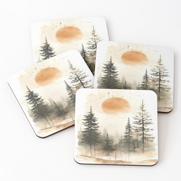 Item preview, handmade drawing of forest scenery design designed and sold by NivyasArtistry.