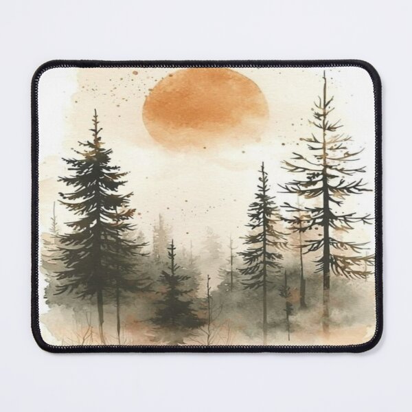 Item preview, handmade drawing of forest scenery design designed and sold by NivyasArtistry.