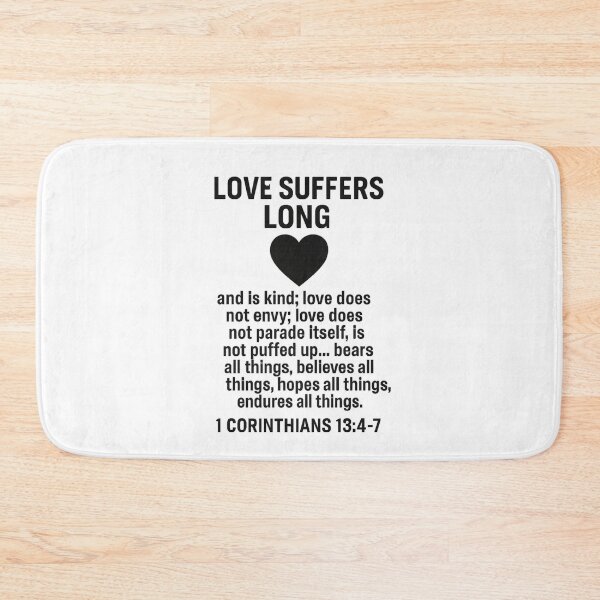 Item preview, 1 Corinthians 13:4–7 designed and sold by TheWonkyEaselCo.
